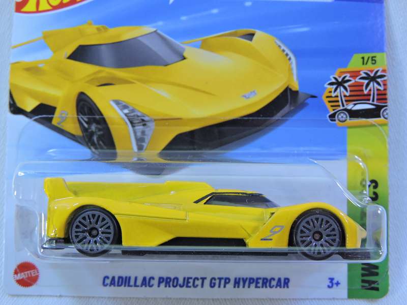 Hot Wheels CADILLAC PROJECT GTP HYPERCAR ( Yellow ) Supercar