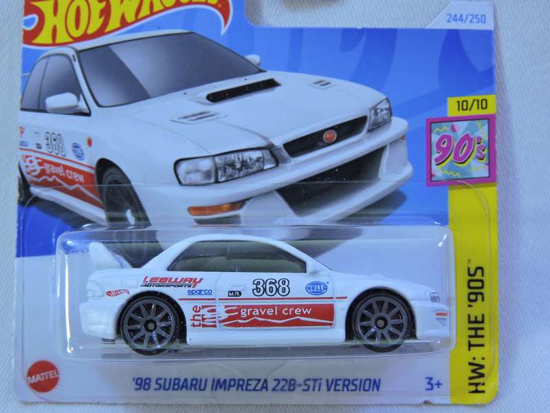 Hot Wheels SUBARU IMPREZA 22B-STi VERSION ( White )
