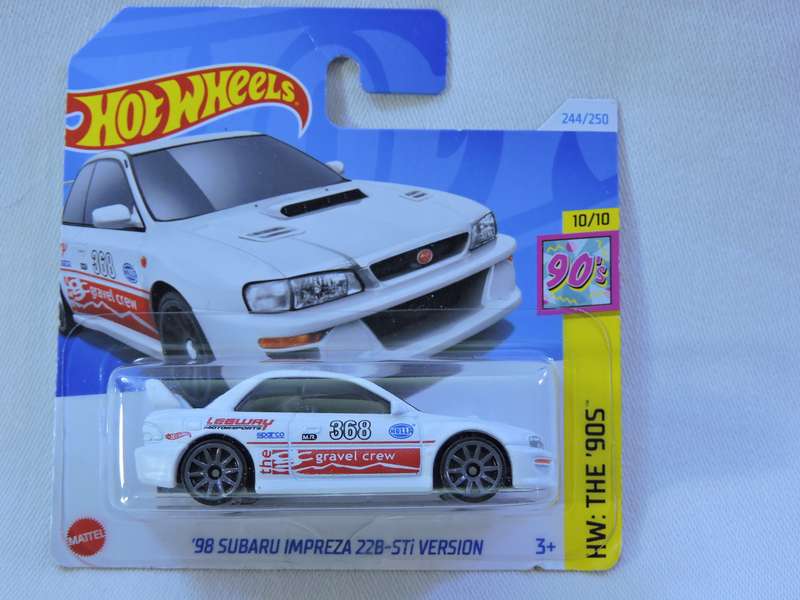 Hot Wheels SUBARU IMPREZA 22B-STi VERSION ( White )