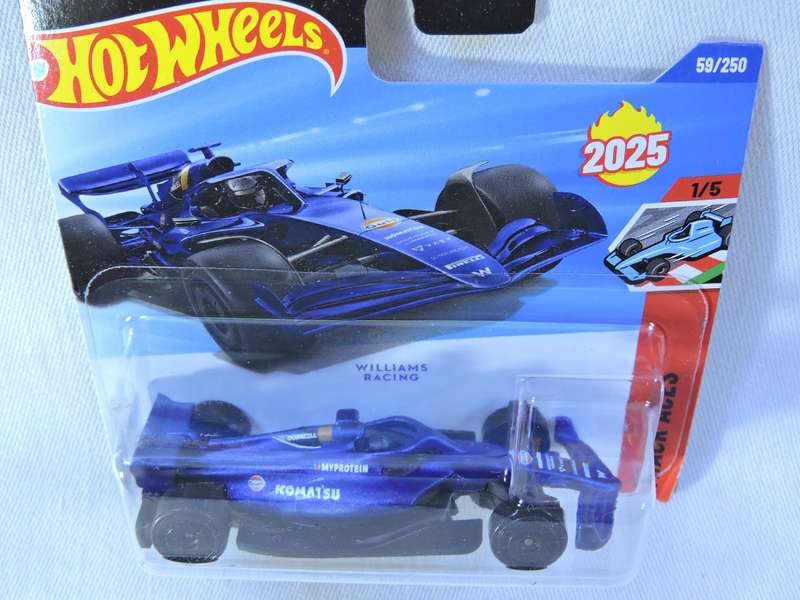Hot Wheels WILLIAMS Racing ( Blue ) Formula 1 Racing Car Gulf Komatsu
