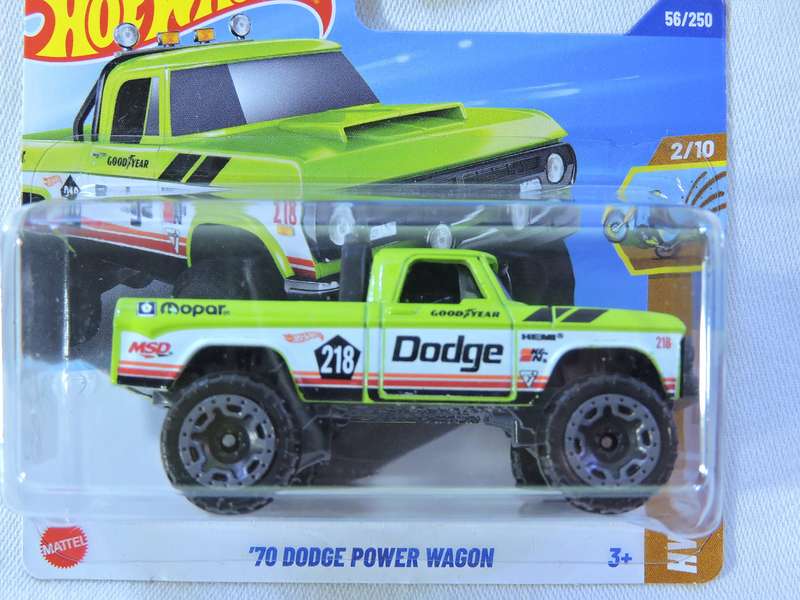 Hot Wheels DODGE Power Wagon Pickup Bakkie  ( Green ) Like Ford
