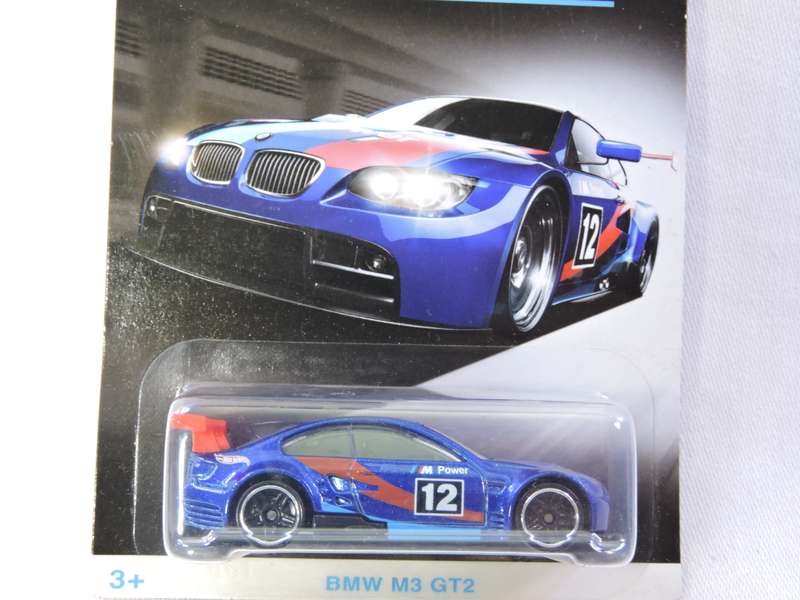 Hot Wheels BMW M3 GT2  ( Blue #12 ) Long Card