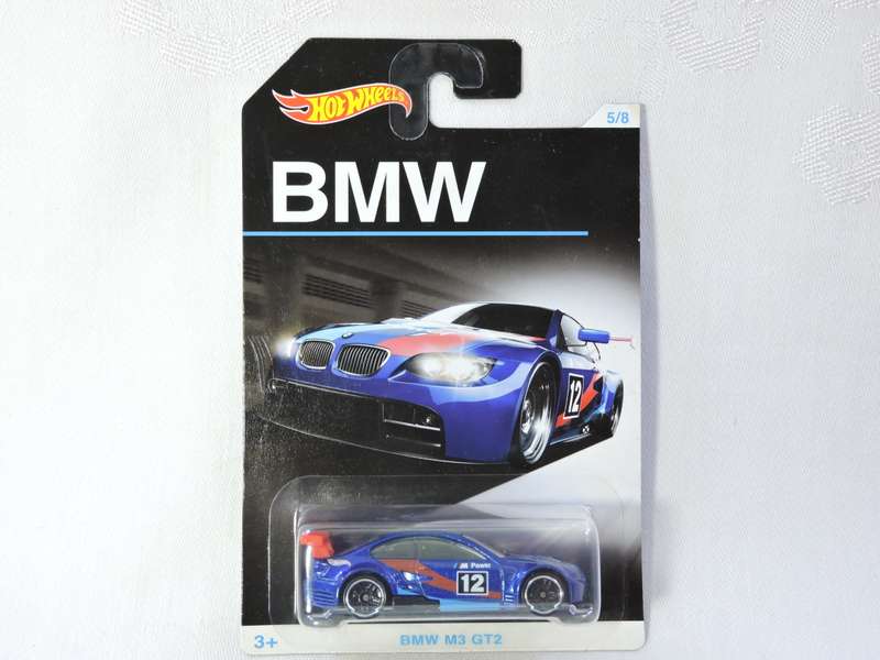 Hot Wheels BMW M3 GT2  ( Blue #12 ) Long Card