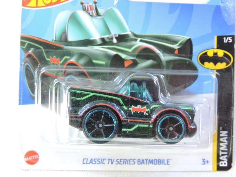 Hot Wheels Classic TV Series Batmobile Batman  TOONED ( Black Green pin stripes )