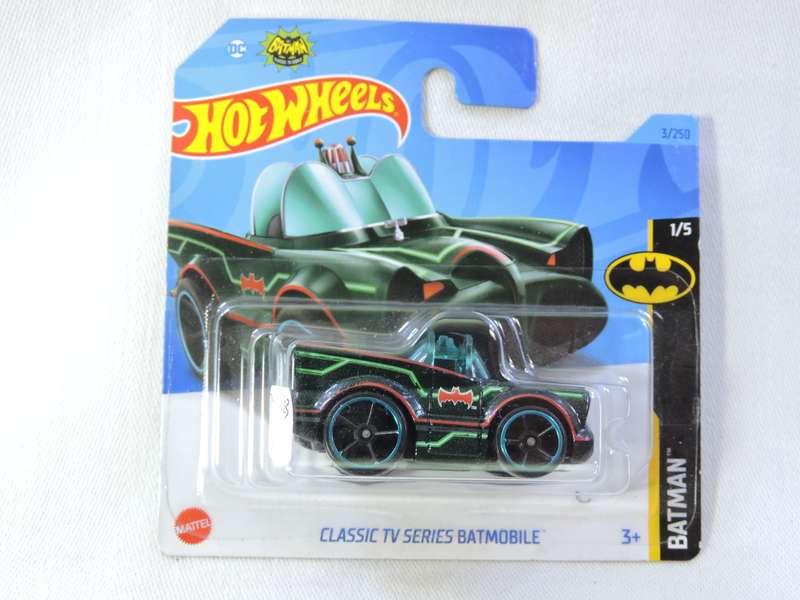 Hot Wheels Classic TV Series Batmobile Batman  TOONED ( Black Green pin stripes )