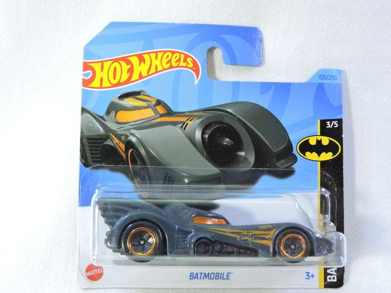 Hot Wheels Batmobile Batman ( Grey Orange pin stripes )