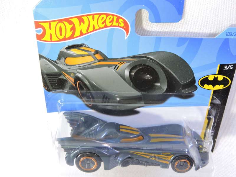 Hot Wheels Batmobile Batman ( Grey Orange pin stripes )