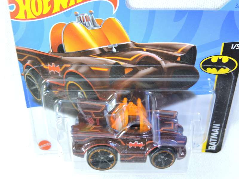 Hot Wheels TV Series Batmobile Batman TOONED ( Black with Orange pin stripes )