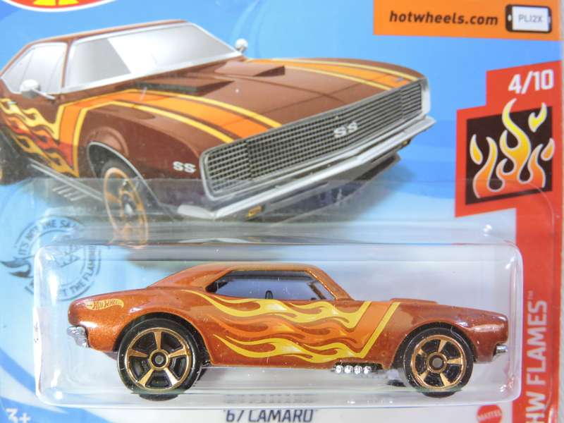 Hot Wheels CHEVY CHEVROLET Camaro (  Bronze with flames ) Awesome model