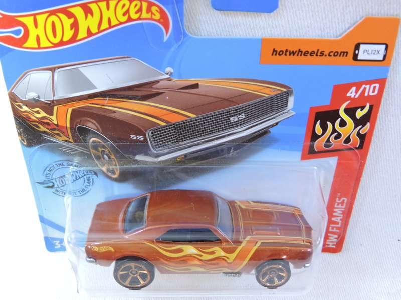 Hot Wheels CHEVY CHEVROLET Camaro (  Bronze with flames ) Awesome model