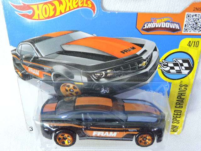 Hot Wheels CHEVY CHEVROLET Copo Camaro (  Black RAM )