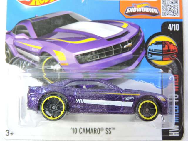 Hot Wheels CHEVY CHEVROLET Copo Camaro SS ( Purple with white stripe )