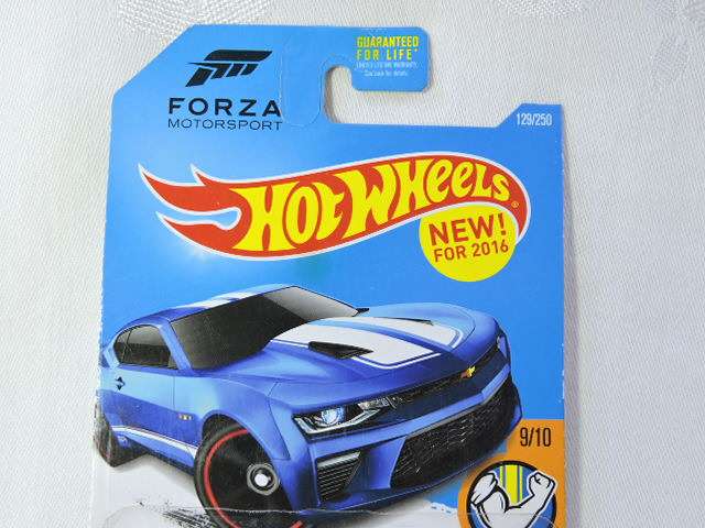 Hot Wheels CHEVY CHEVROLET Camaro SS ( Blue ) Forza Motorsport Long Card