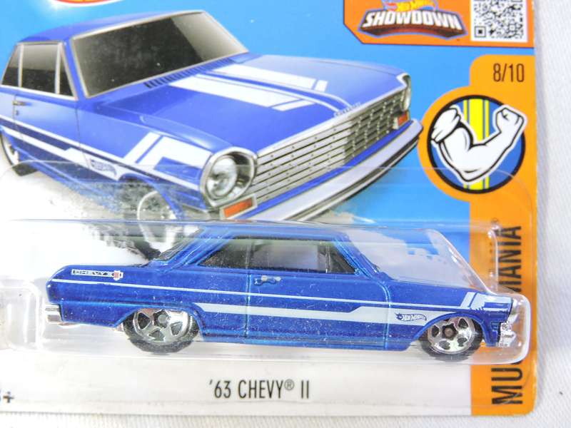Hot Wheels CHEVY CHEVROLET Chevy 11 ( Blue with white srtipe )