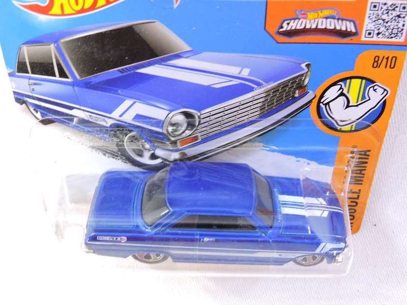 Hot Wheels CHEVY CHEVROLET Chevy 11 ( Blue with white srtipe )