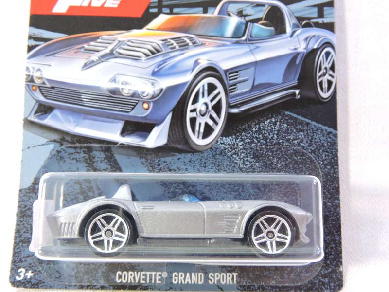 Hot Wheels CHEVY CHEVROLET Corvette Grand Sport ( Silver )  Fast & Furious Long Card 5/5