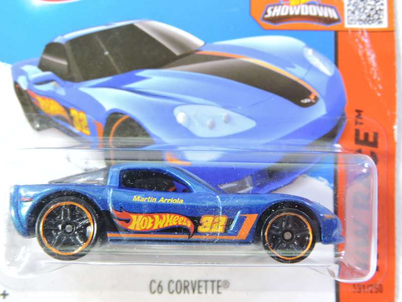 Hot Wheels CHEVY CHEVROLET Corvette C6 ( Blue HW #32 )