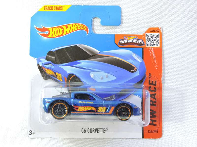 Hot Wheels CHEVY CHEVROLET Corvette C6 ( Blue HW #32 )