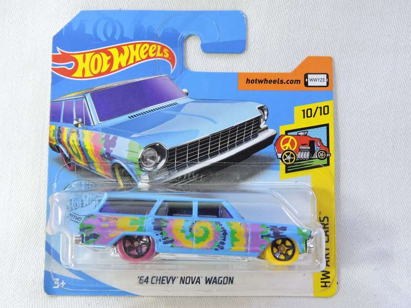 Hot Wheels CHEVY CHEVROLET Nova Wagon ( Multi-colour Art Car )