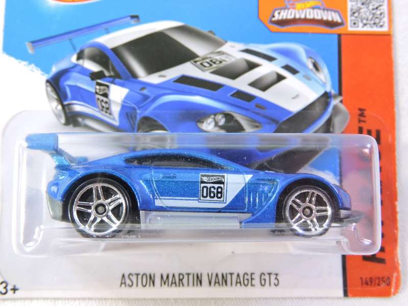 Hot Wheels ASTON MARTIN VANTAGE GT3 ( Blue #068 )