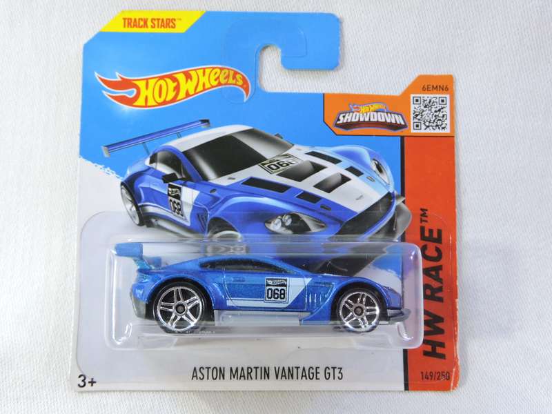 Hot Wheels ASTON MARTIN VANTAGE GT3 ( Blue #068 )