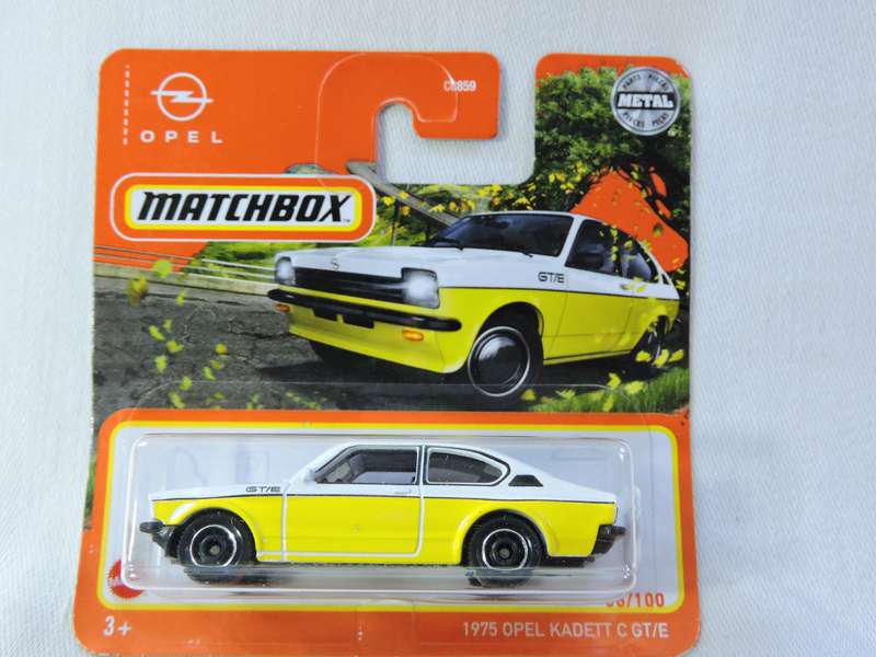 Matchbox OPEL KADETT C GT/E ( Yellow/white )  Like Hot Wheels