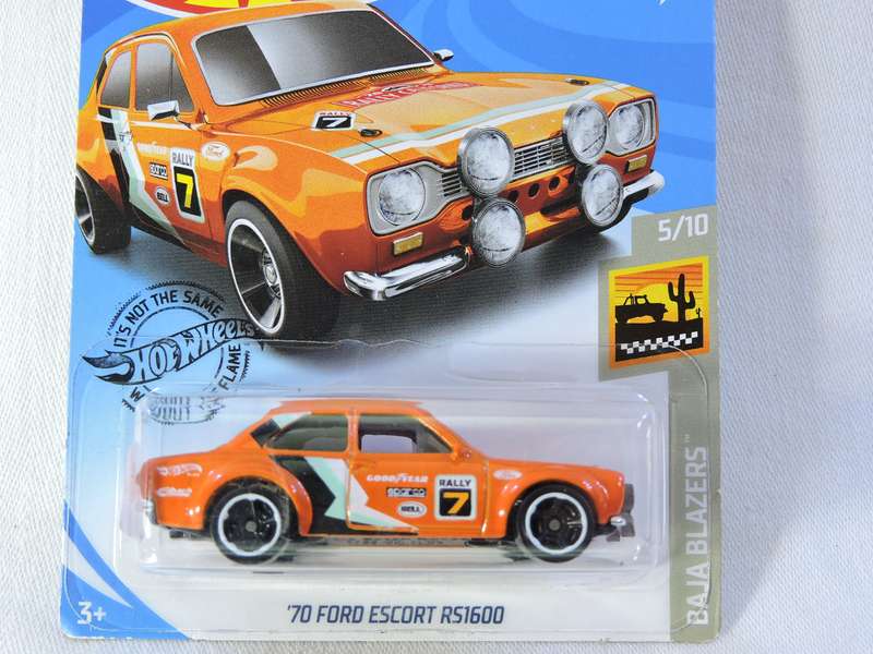 Hot Wheels FORD ESCORT RS1600  ( Orange ) Long card