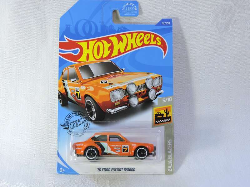 Hot Wheels FORD ESCORT RS1600  ( Orange ) Long card