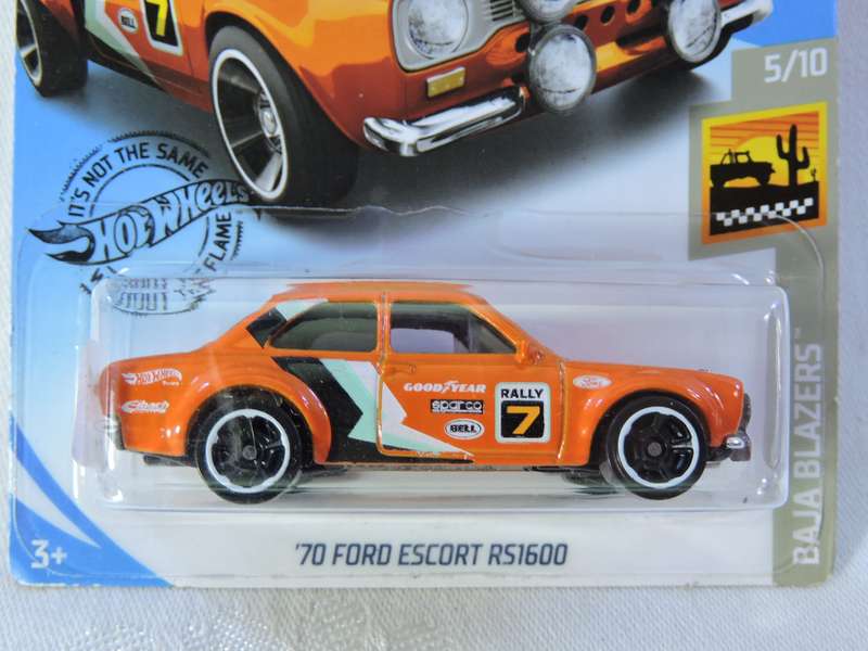 Hot Wheels FORD ESCORT RS1600  ( Orange ) Long card