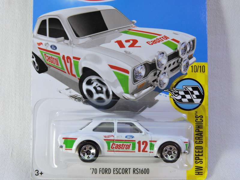 Hot Wheels FORD ESCORT RS1600  ( Castrol #12 ) Long card