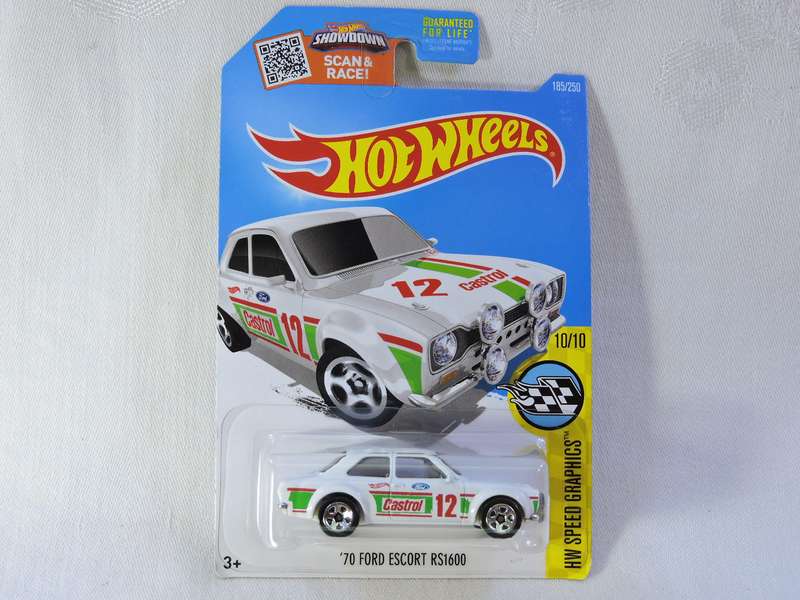 Hot Wheels FORD ESCORT RS1600  ( Castrol #12 ) Long card