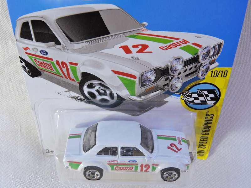 Hot Wheels FORD ESCORT RS1600  ( Castrol #12 ) Long card