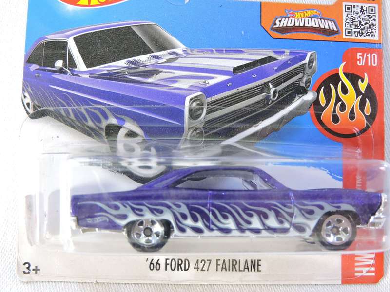 Hot Wheels FORD FAIRLANE 427  ( Purple with flames  )