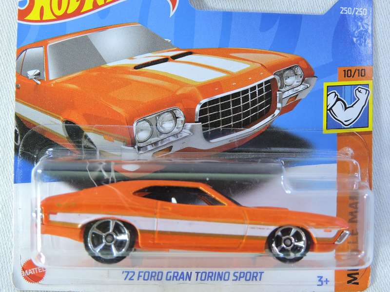 Hot Wheels FORD GRAN TORINO Sport ( Orange White stripe )