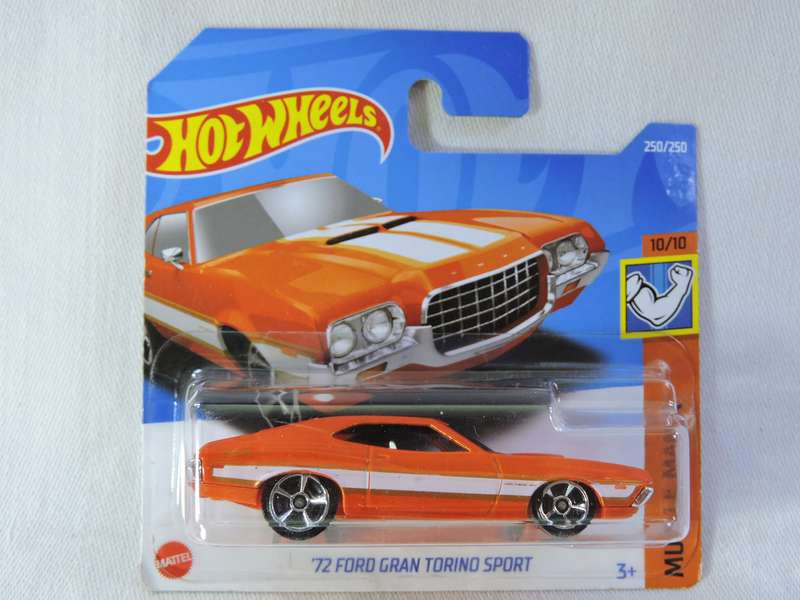 Hot Wheels FORD GRAN TORINO Sport ( Orange White stripe )