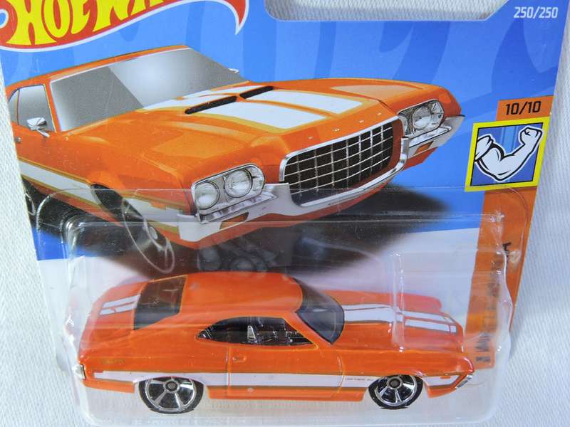 Hot Wheels FORD GRAN TORINO Sport ( Orange White stripe )