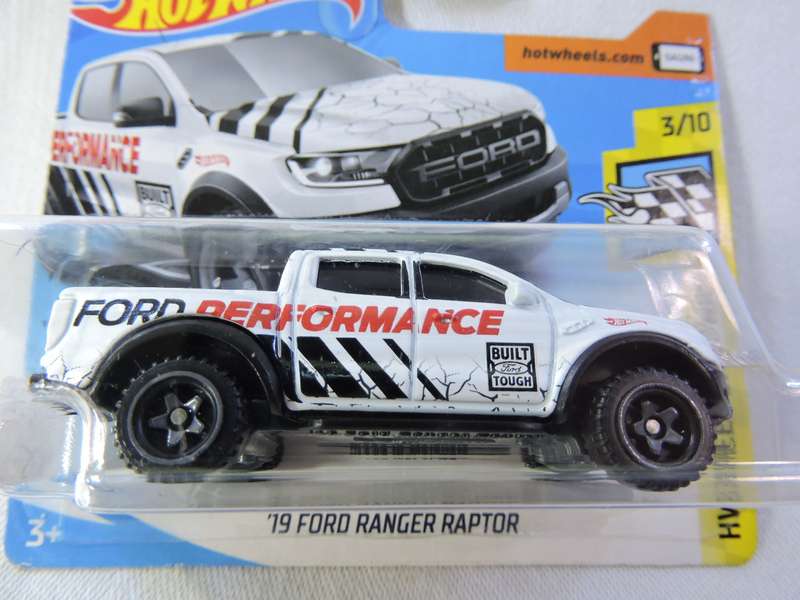 Hot Wheels FORD Ranger Raptor Pickup Bakkie ( White. Ford Performance )