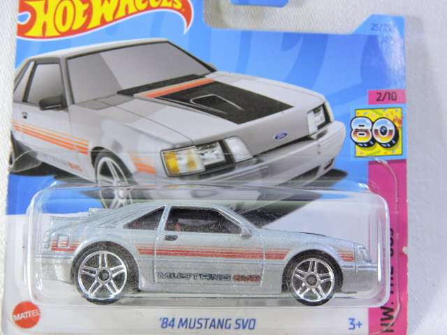 Hot Wheels FORD Mustang SVO ( Silver )