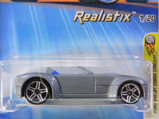 Hot Wheels FORD Shelby Shelby Cobra Concept ( Silver ) Like Mustang Long Card