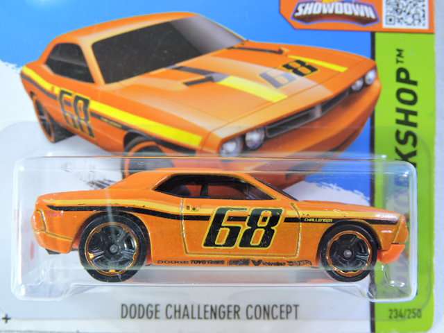Hot Wheels DODGE Challenger Drift Concept ( Orange #68 )