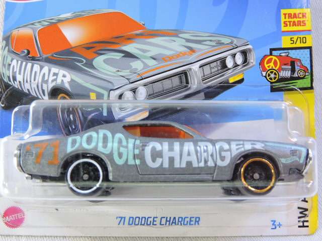 Hot Wheels DODGE Charger ( Silver with Orange windows )  Art Car