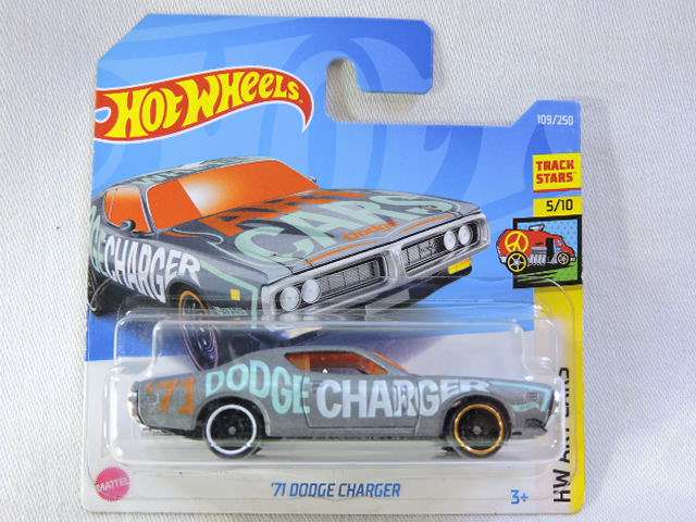 Hot Wheels DODGE Charger ( Silver with Orange windows )  Art Car