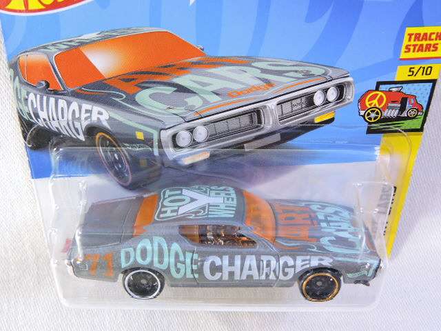 Hot Wheels DODGE Charger ( Silver with Orange windows )  Art Car