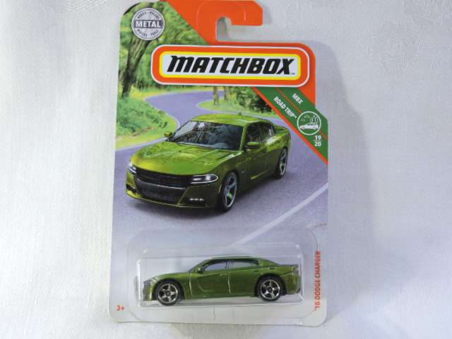 Matchbox DODGE Charger ( Green ) Long Card
