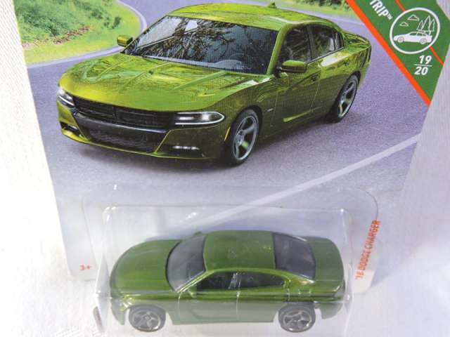 Matchbox DODGE Charger ( Green ) Long Card