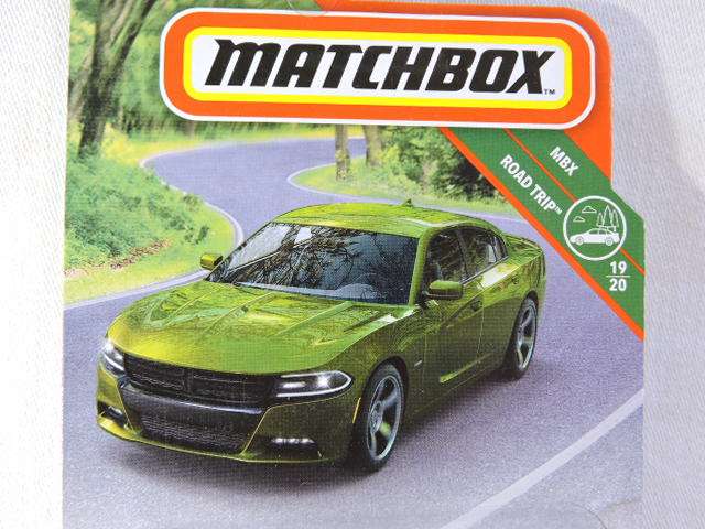 Matchbox DODGE Charger ( Green ) Long Card