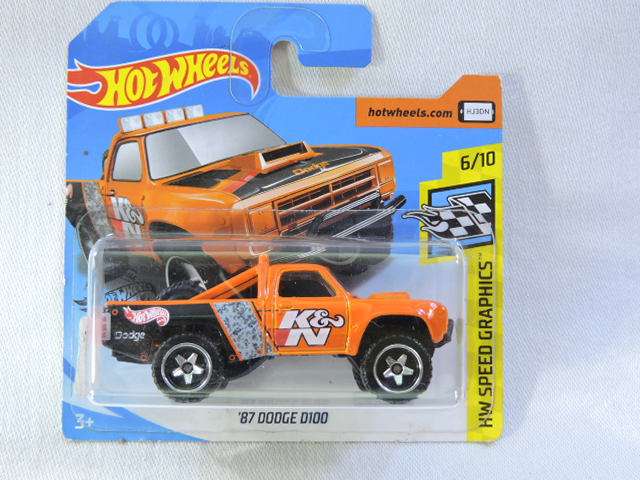 Hot Wheels DODGE D100 Pickup Bakkie  ( Orange K&N ) Like Ford