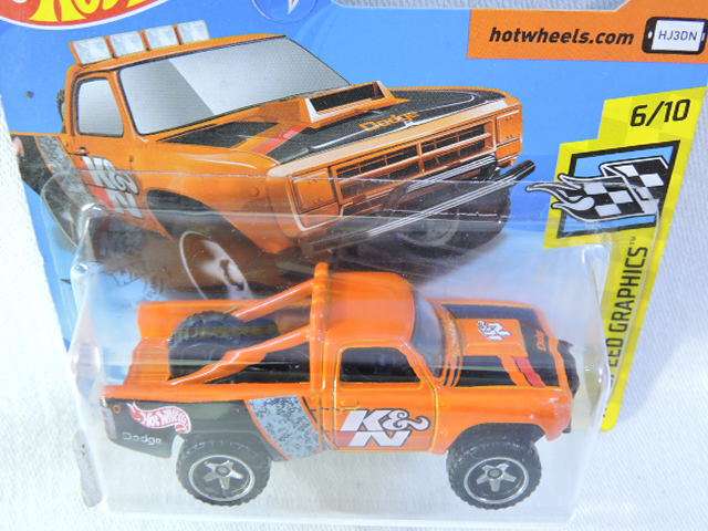 Hot Wheels DODGE D100 Pickup Bakkie  ( Orange K&N ) Like Ford