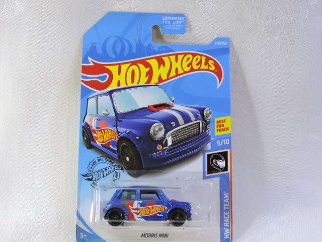 Hot Wheels  MORRIS MINI ( Blue HW ) Long Card