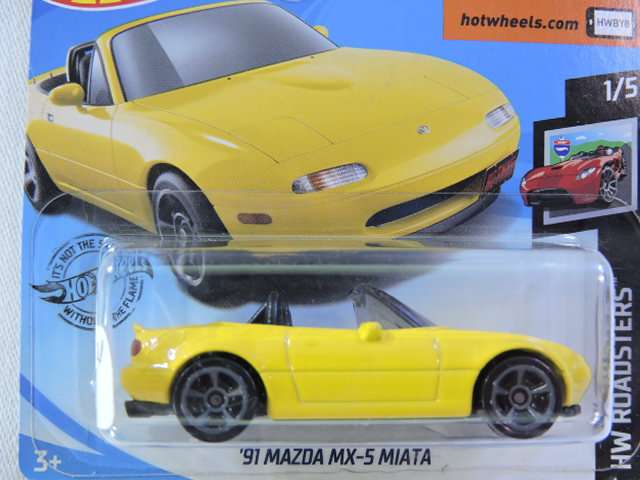 Hot Wheels MAZDA MX-5 MIATA Cabriolet ( Yellow )